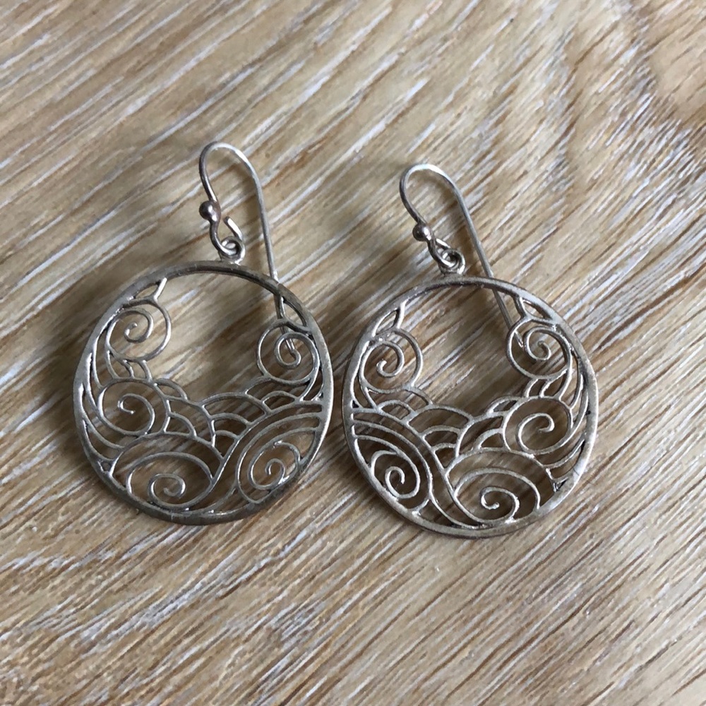 Hanging Asian Design Hoops